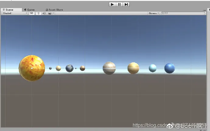 用Unity3D实现太阳系仿真_太阳系仿真_04